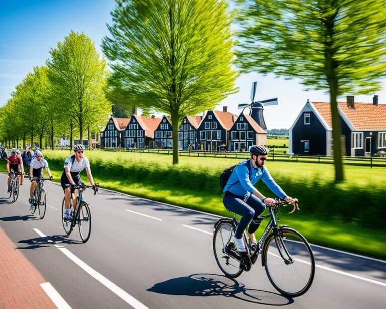 À vélo à travers les paysages de la Hollande