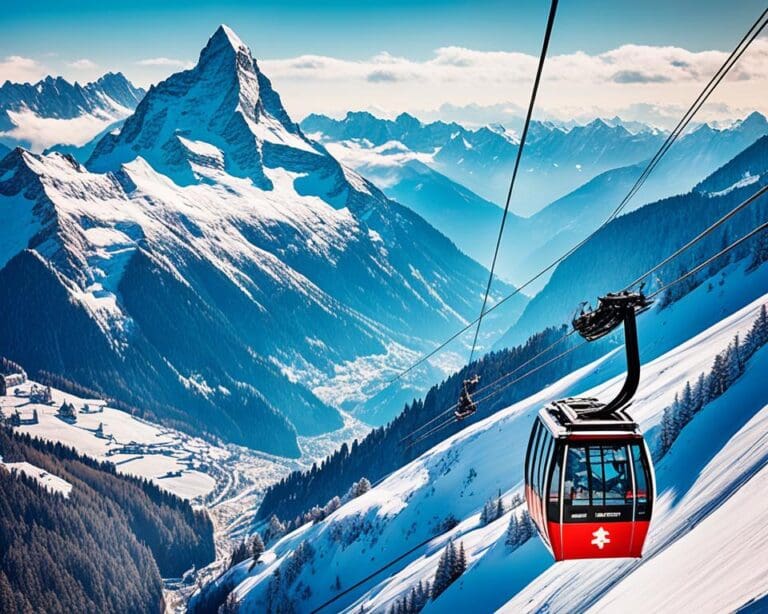 Téléphérique : admirez les Alpes depuis la Suisse