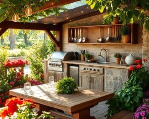 Cuisines extérieures : pour un été gourmand au jardin