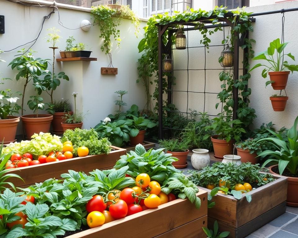 jardin potager dans un petit espace