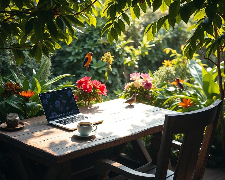 Espaces de travail en extérieur : allier productivité et nature