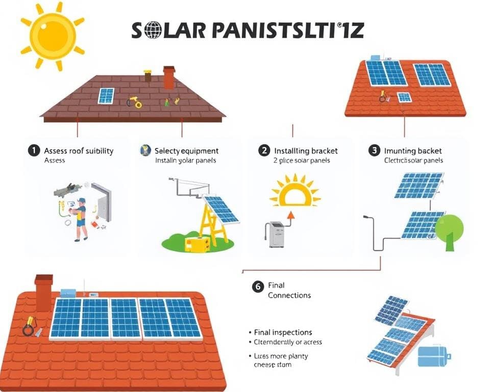 étapes clés installation panneaux solaires