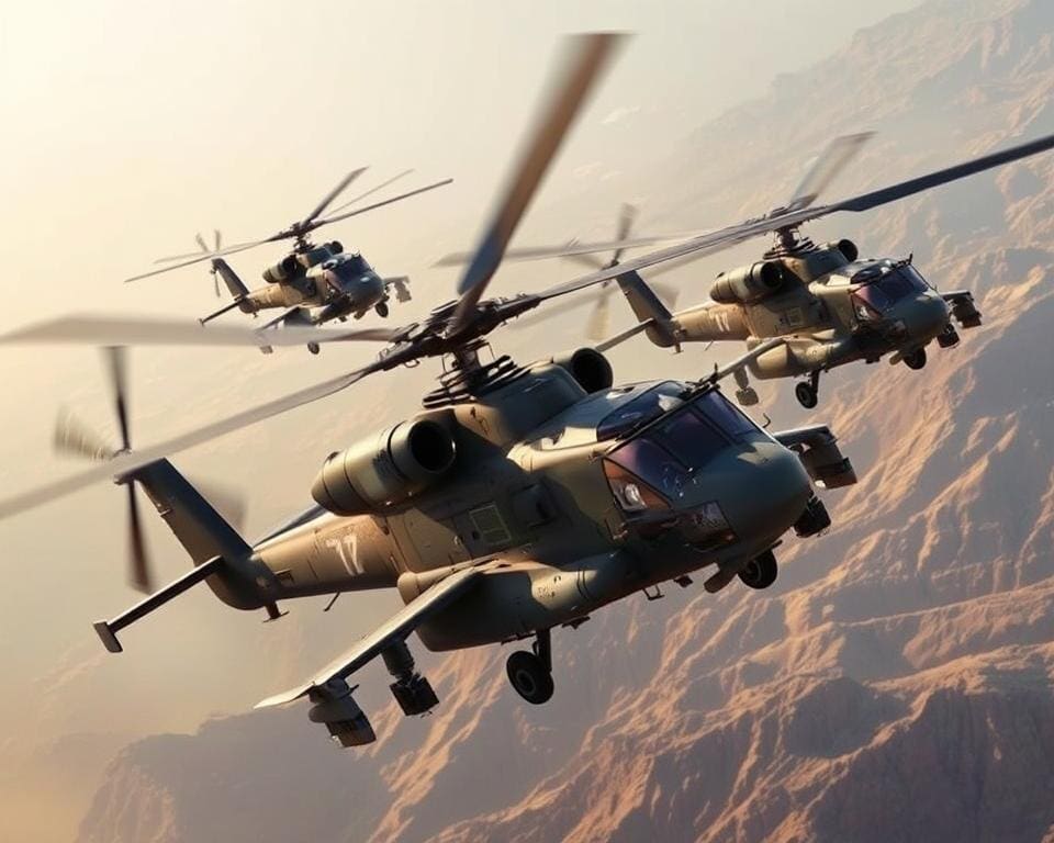 Hélicoptères militaires : puissance et polyvalence