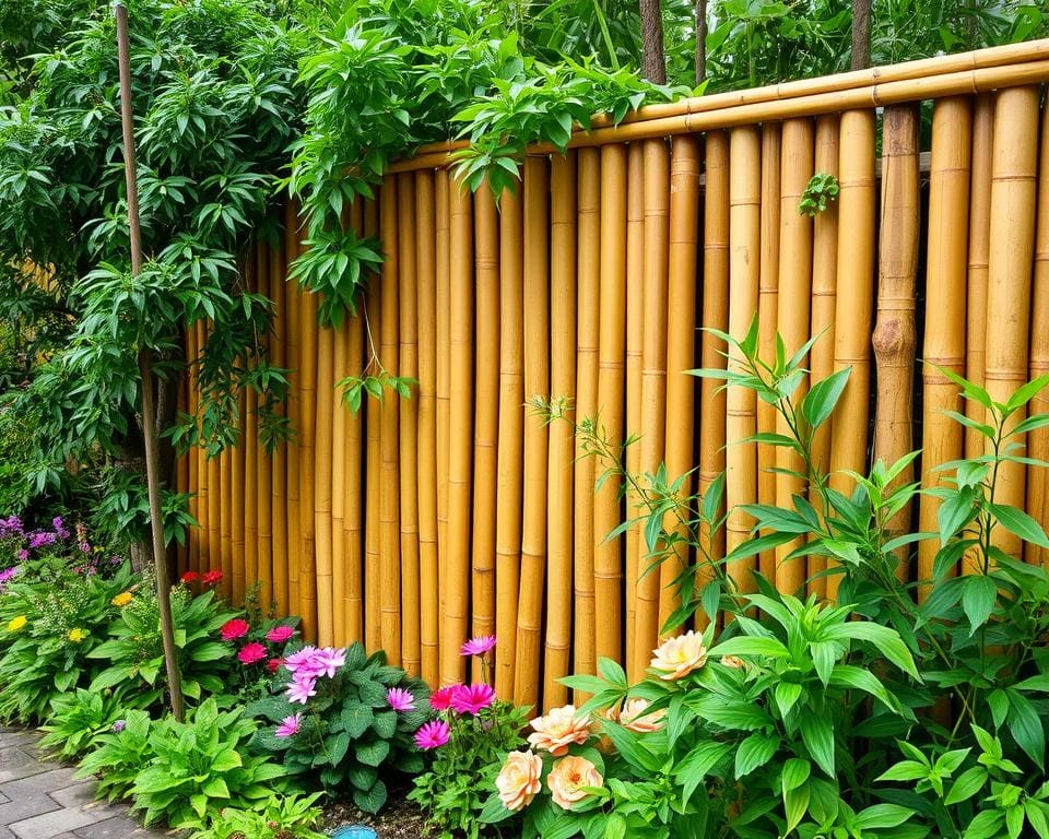 Installer des palissades en bambou pour un jardin naturel