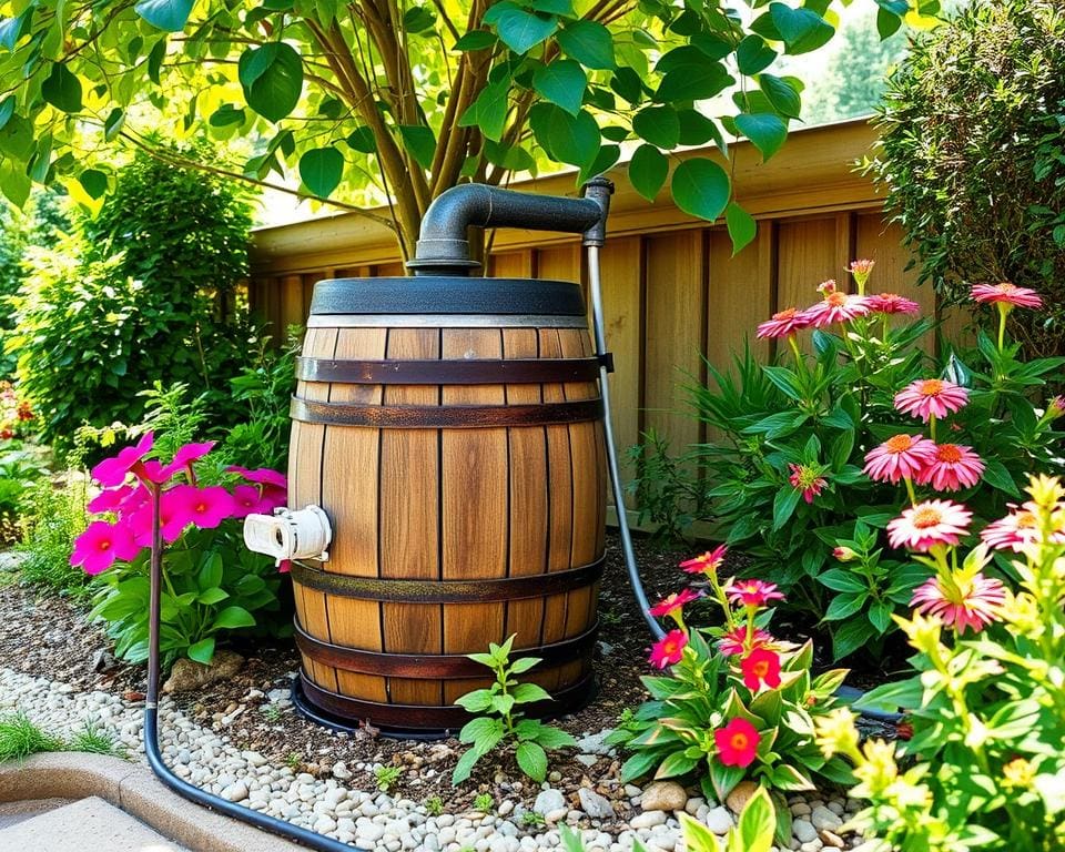 Installer un récupérateur d'eau de pluie dans le jardin