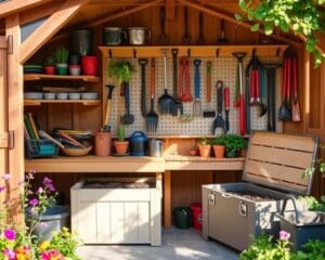 Meilleures options pour stocker les outils de jardinage
