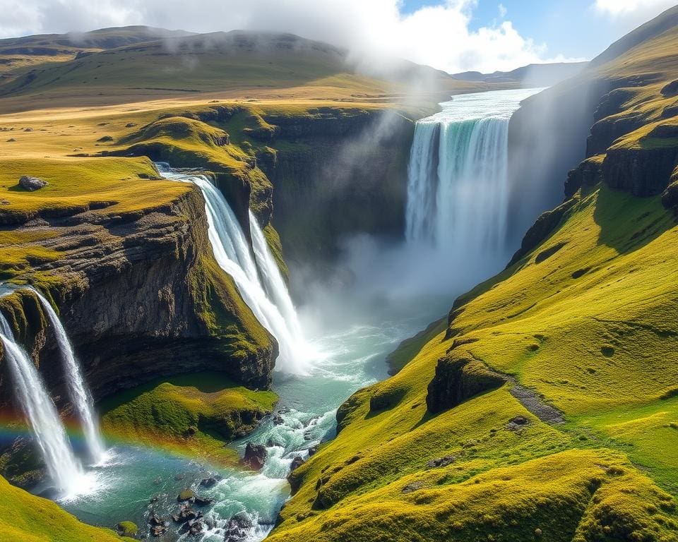 cascades majestueuses en Islande