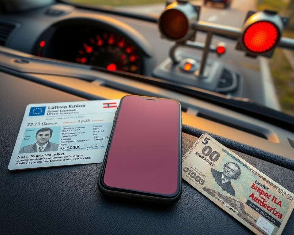 Lettonie : Quelle est l'amende pour usage du téléphone au volant ? 🇱🇻
