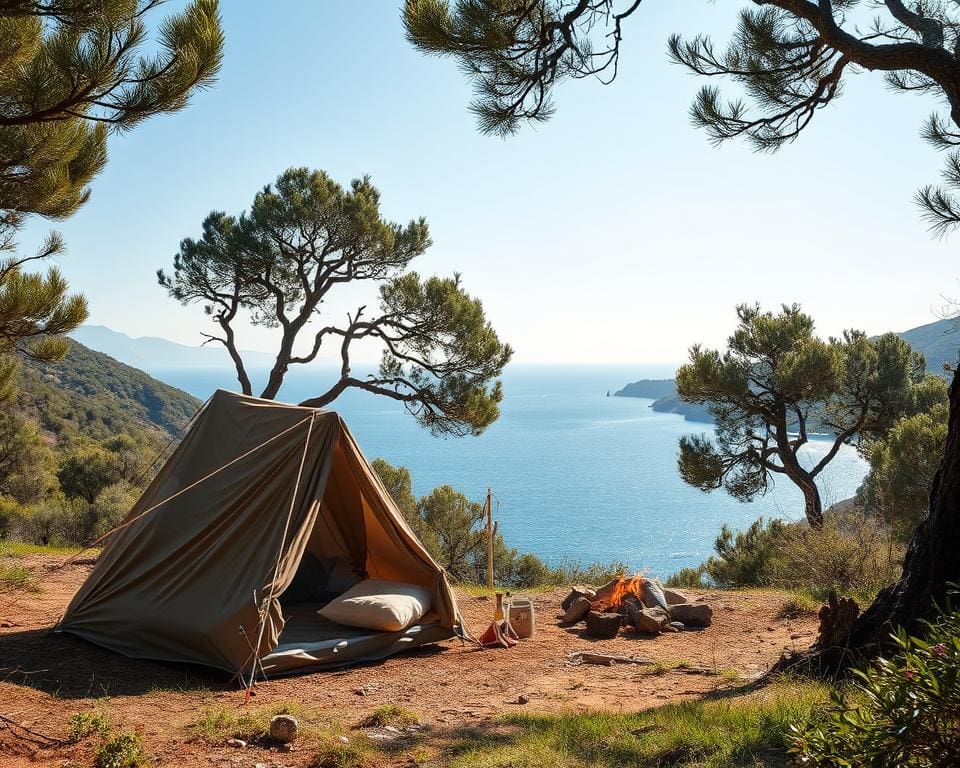 coût camping sauvage Grèce