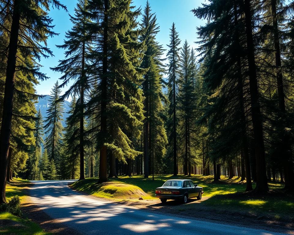Aparcar en bosques austriacos