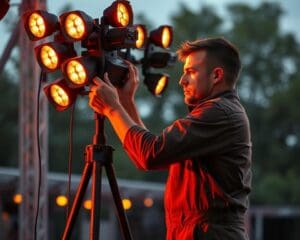Que fait un éclairagiste en plein air ?