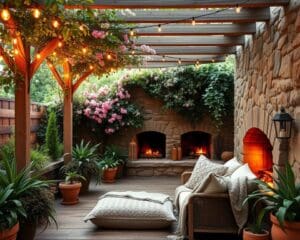 Décoration extérieure pour une ambiance chaleureuse