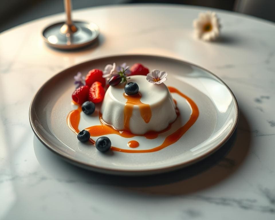présentation dessert