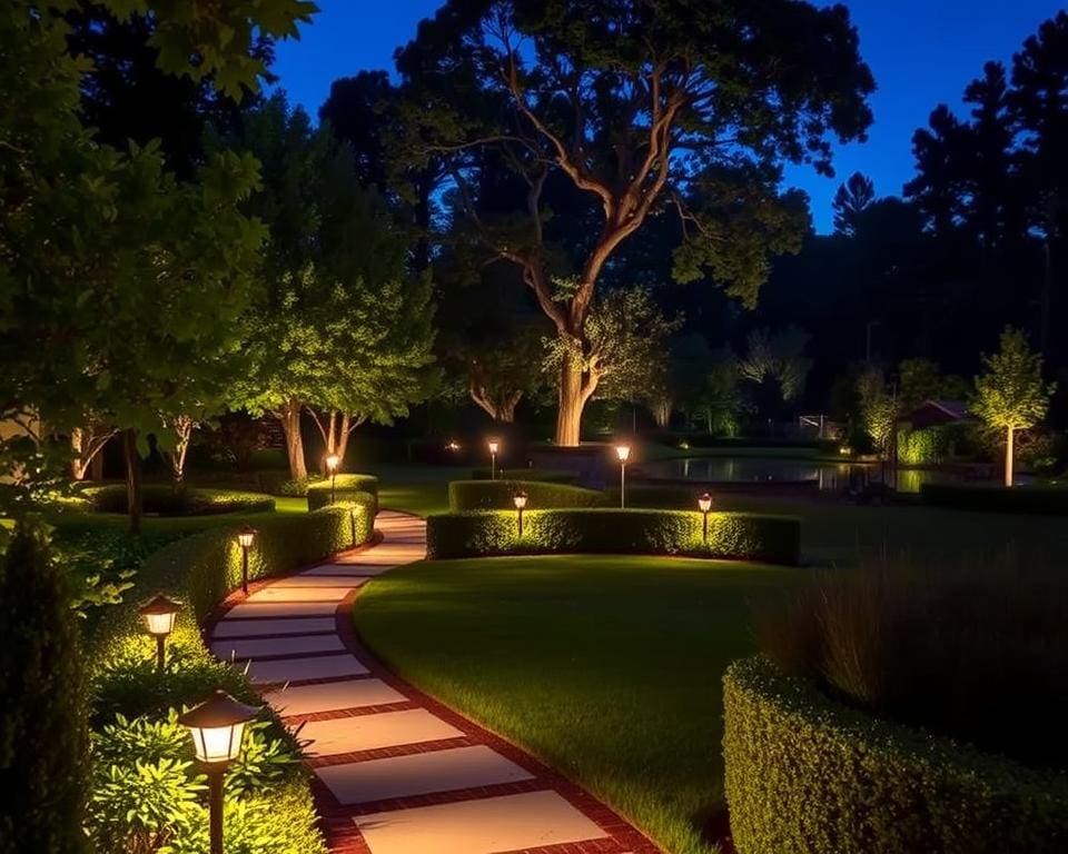 types d'éclairage jardin