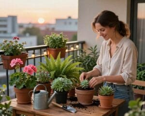 jardinage sur balcon