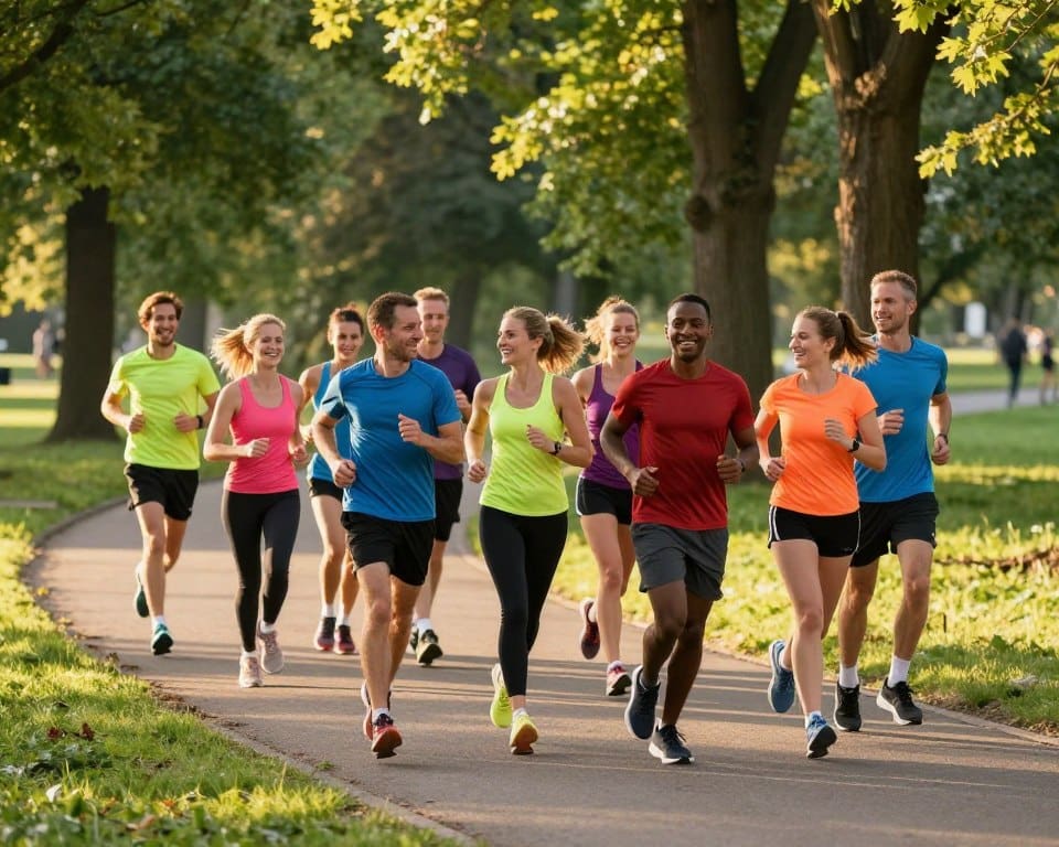 running en groupe